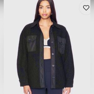 Revolve Clothing - Beach Riot Noelle Black Teddy Jacket